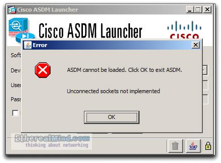 Cisco asdm launcher windows 10